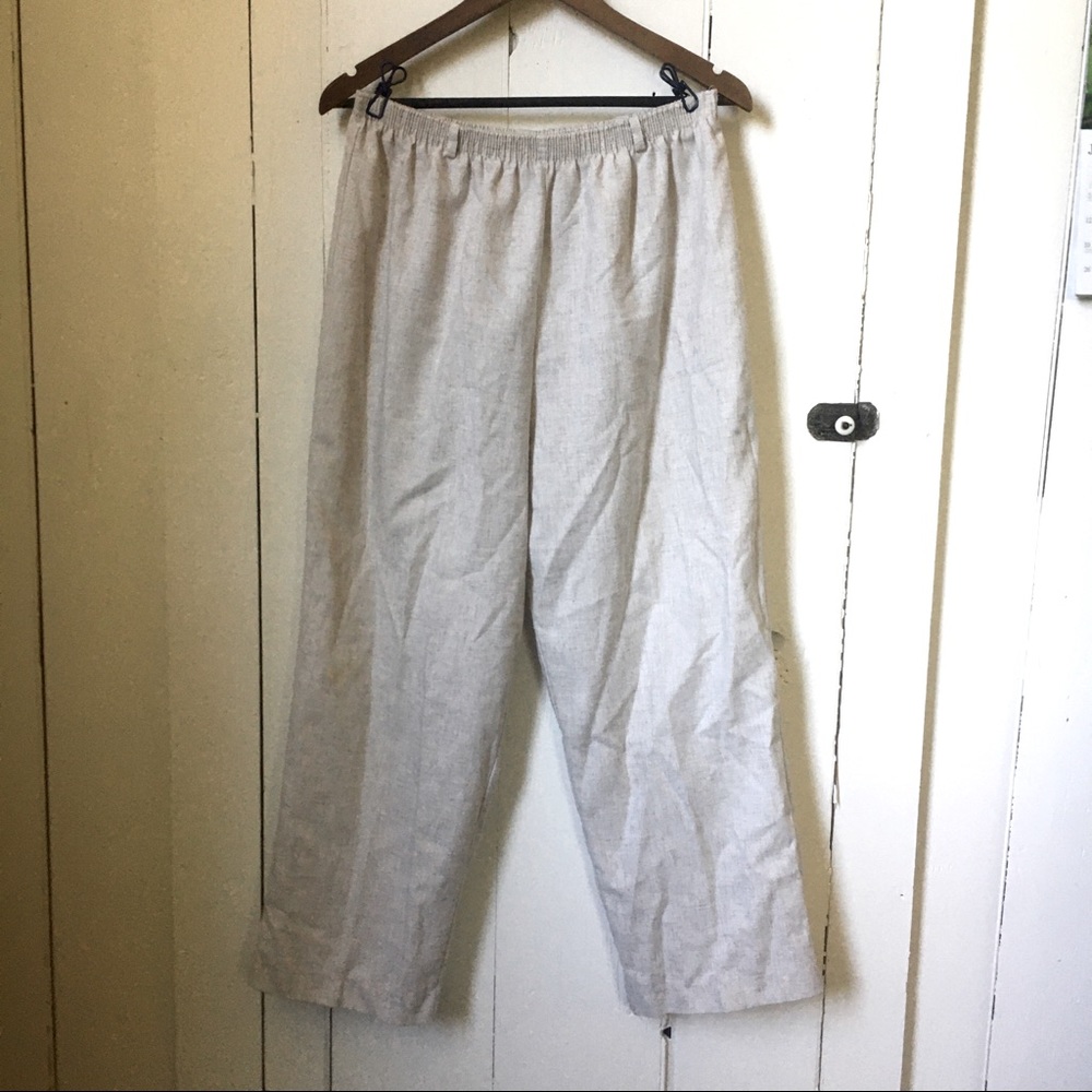Beige lightweight trousers
